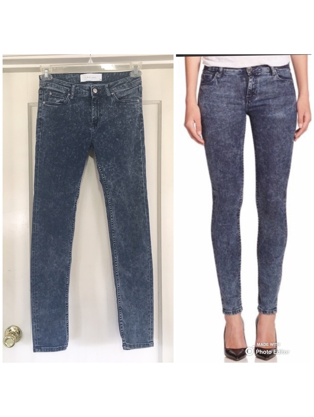 EUC IRO Fannie Acid Wash Jeans